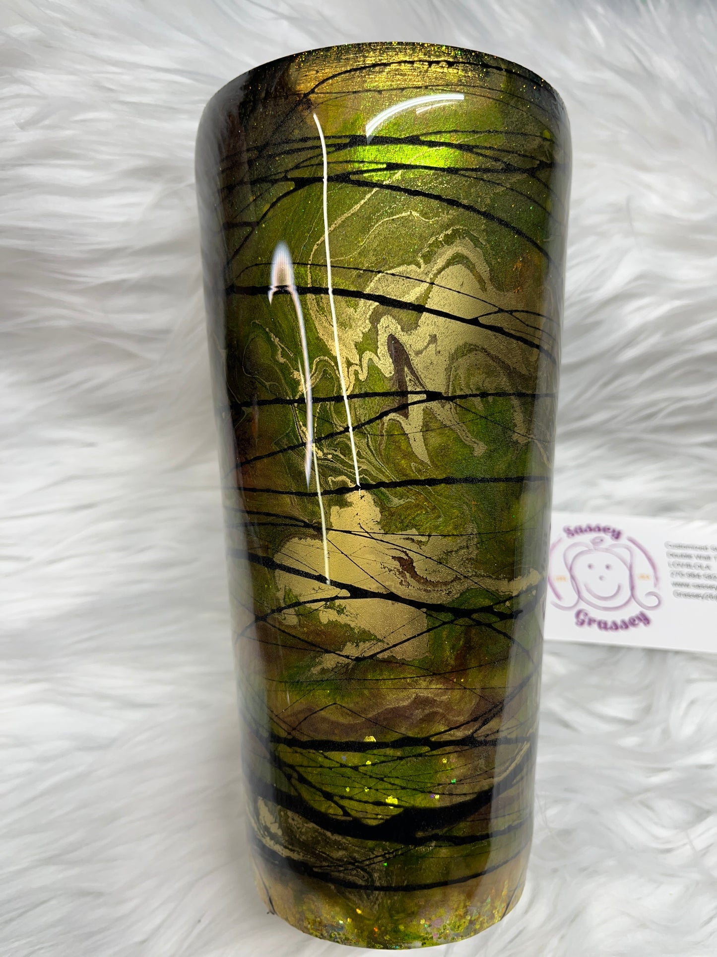 24oz Green and Gold