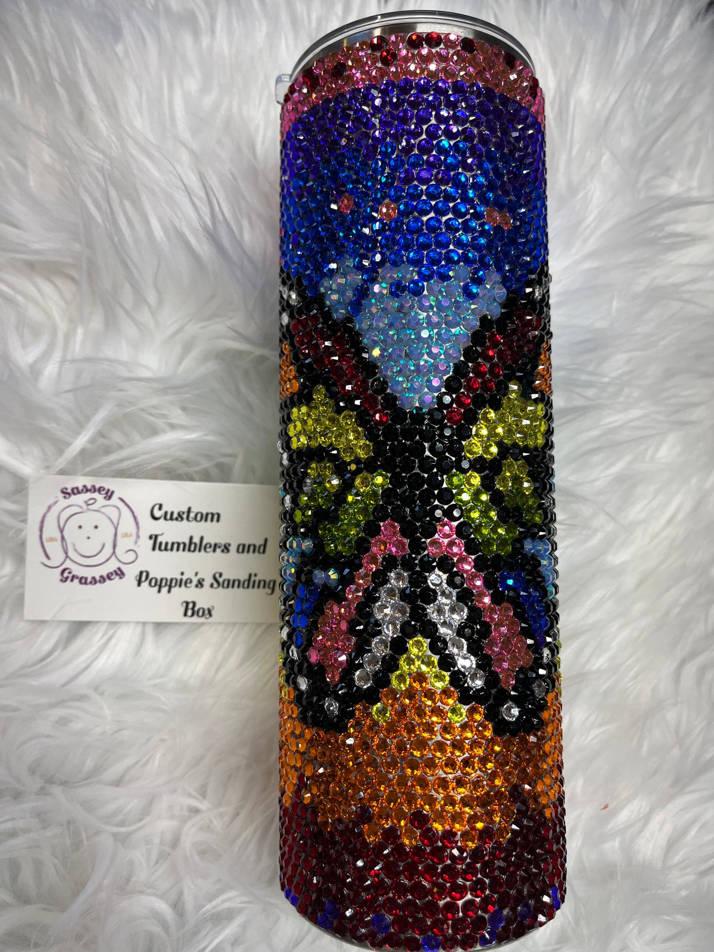 30oz Rhinestone Butterfly