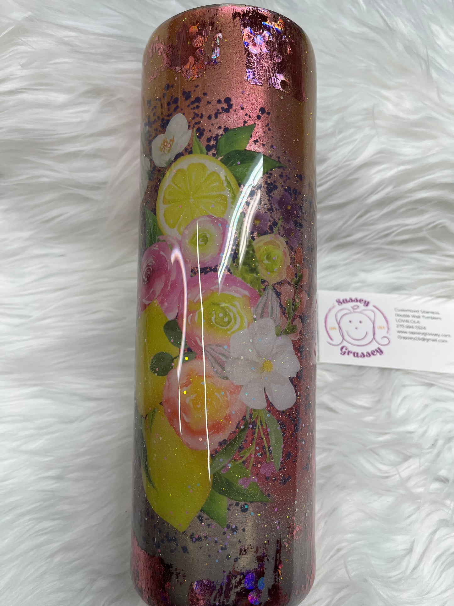 30oz Lemons and Flowers