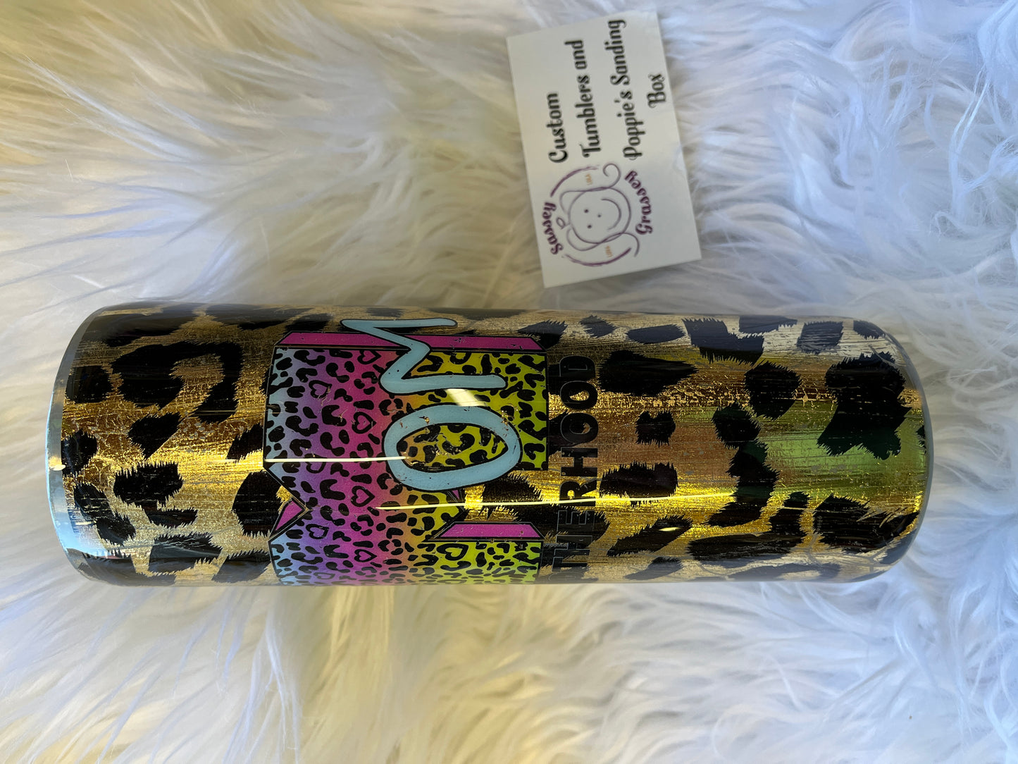 20oz MOM Motherhood leopard