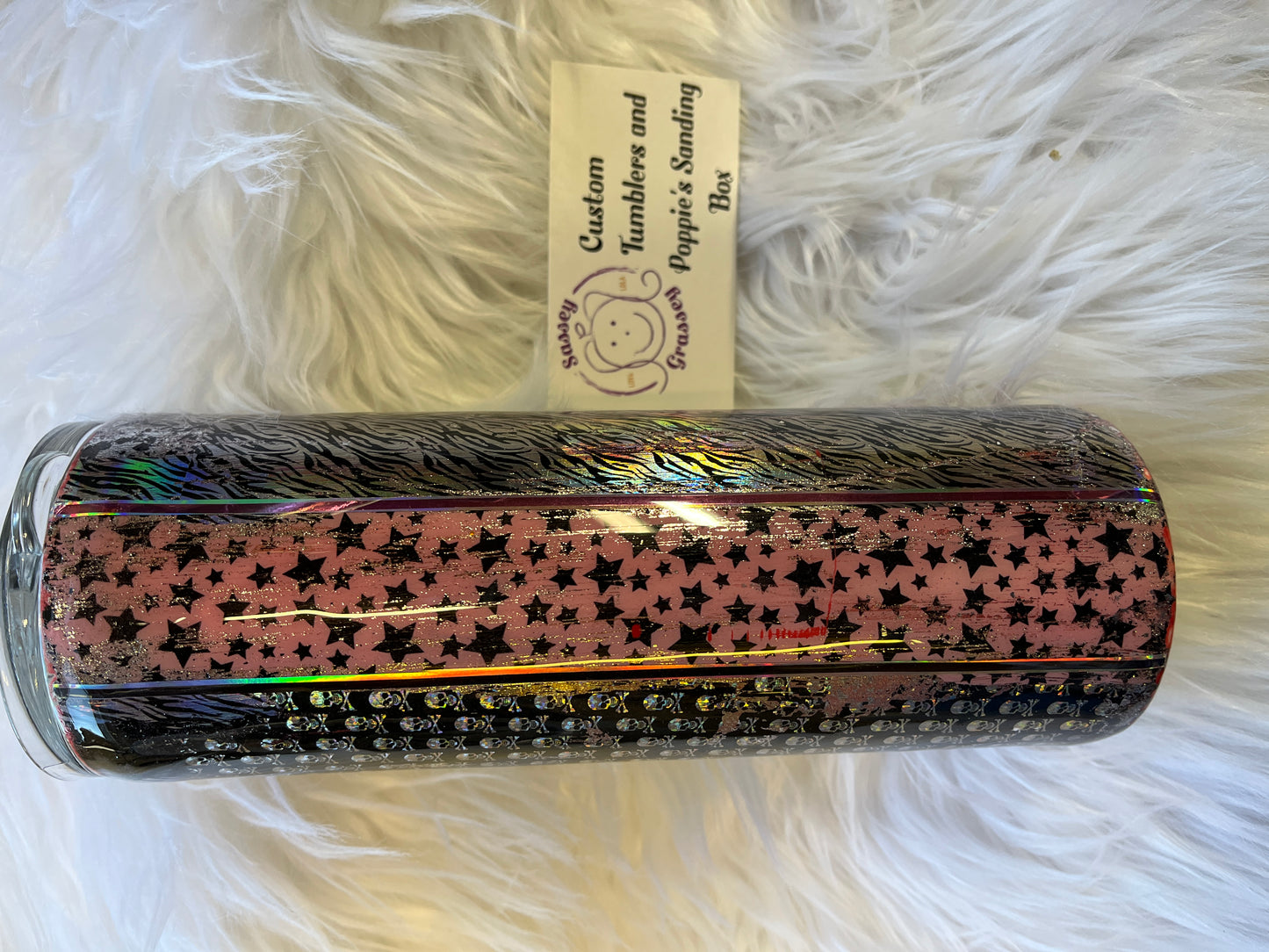 20oz sugar skulls, hearts, and stars foils