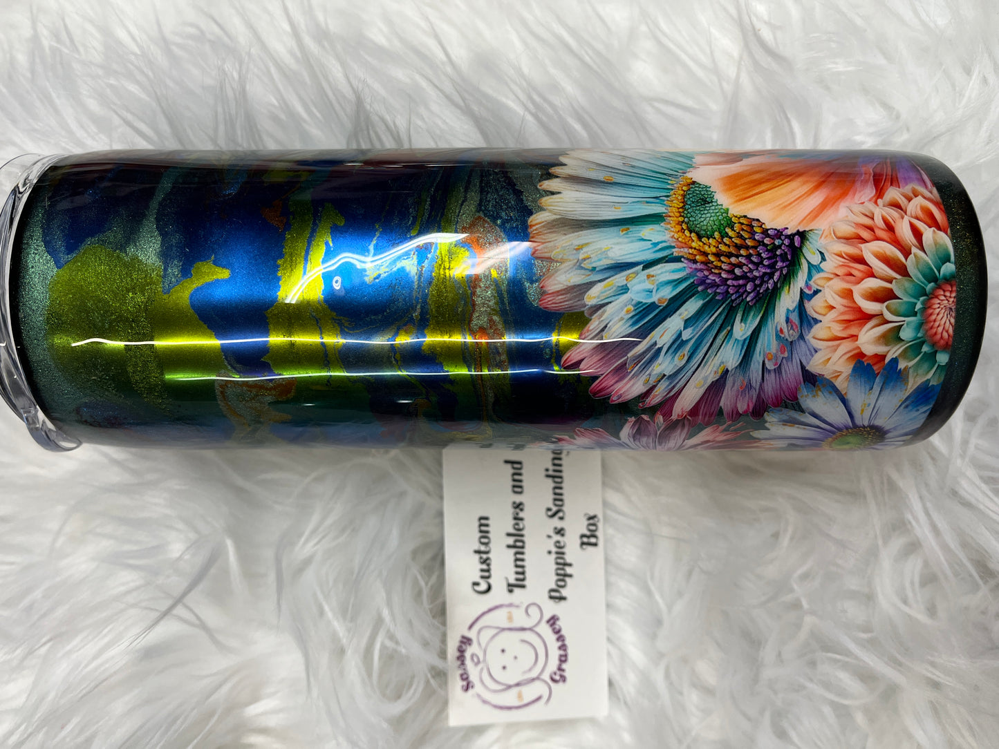 20 oz Chrome ink Flowers