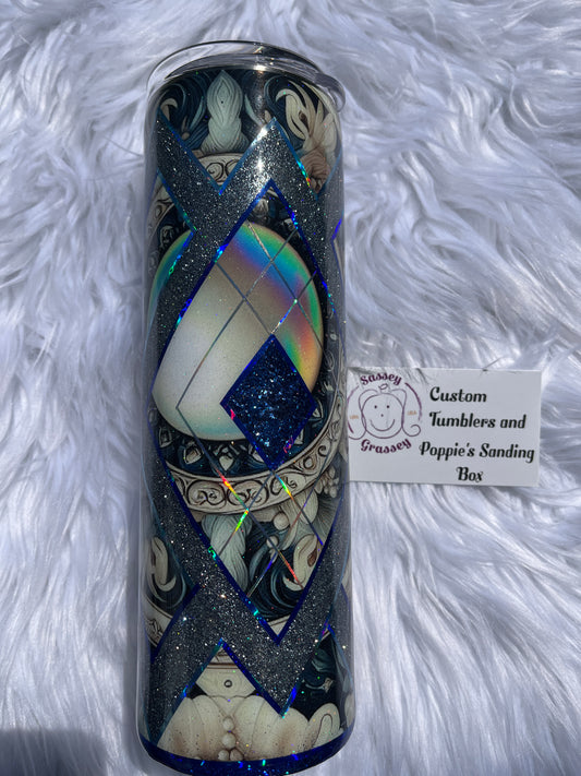 30oz Blue Silver template